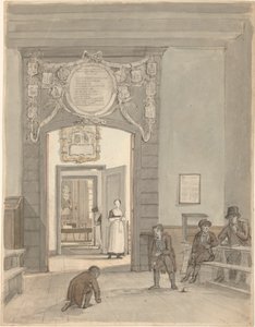 Vue de la Herenkamer dans la maison de la Diaconie évangélique-luthérienne et des pensionnaires à Amsterdam - Johannes Jelgerhuis